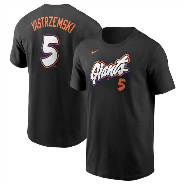 Men's San Francisco Giants #5 Mike Yastrzemski Anthracite 2025 City Connect Fuse Name & Number T-Shirt,We sell and wholesale Men's San Francisco Giants #5 Mike Yastrzemski Anthracite 2025 City Connect Fuse Name & Number T-Shirt on line form chian!